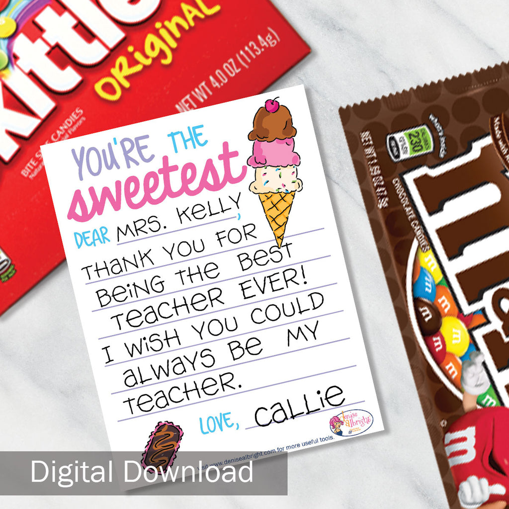 Printable Kids Thankful for Ya Cards | Print-ready, Delivered Instantly