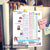 After School Checklist for Joelle on a refrigerator with magnets and notes.