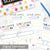 Sitter notes with colorful design and emergency contact information on a white surface.