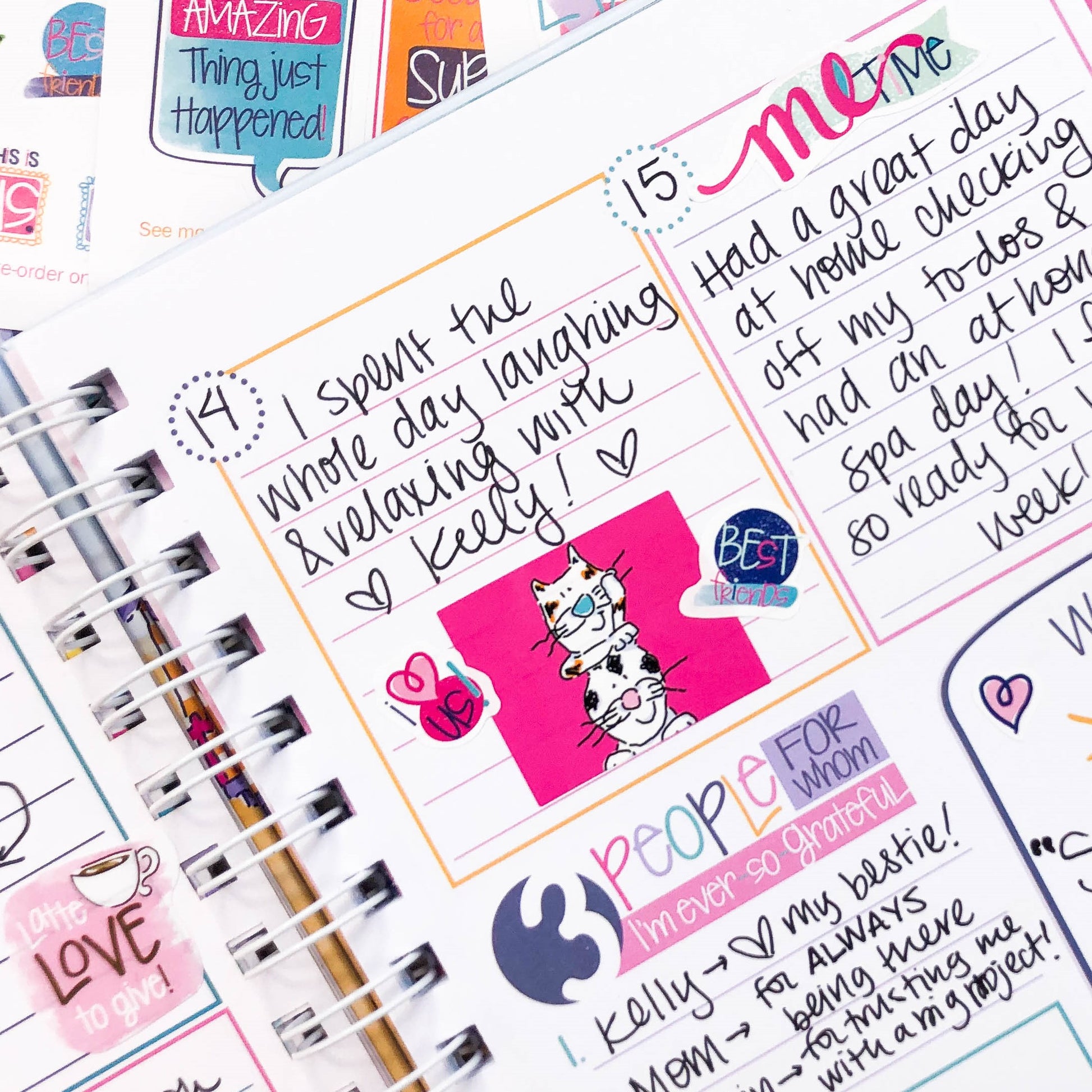 Grateful Heart Gratitude Journal Stickers