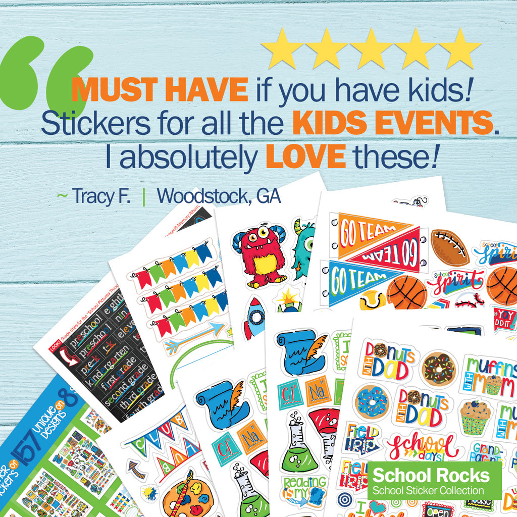 School Rocks Sticker Set