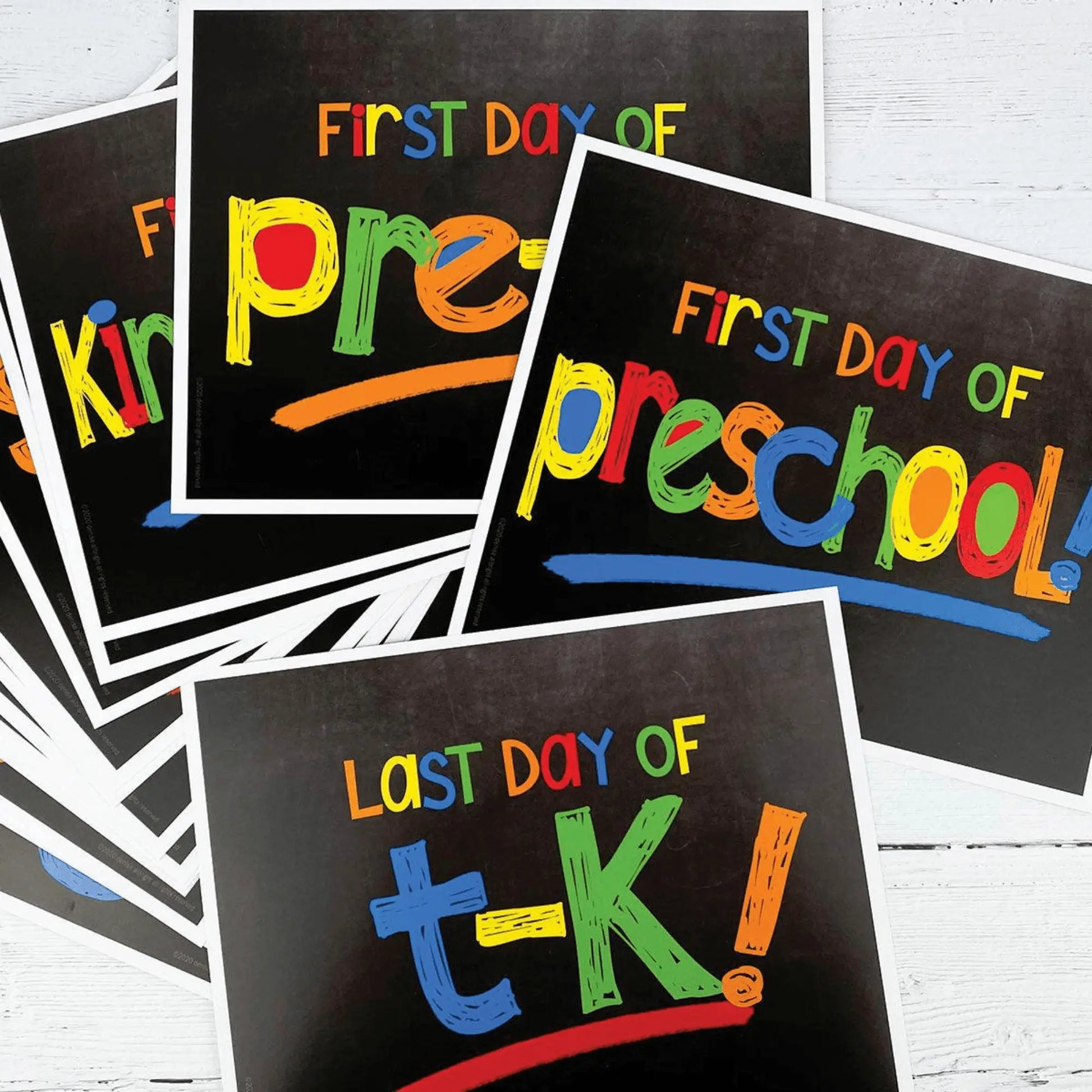 Primary Chalk First & Last Day of School Signs